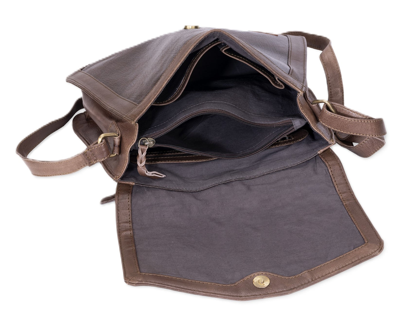 Leatherkart Camera Genuine Leather Sling/Shoulder Bag - Brown
