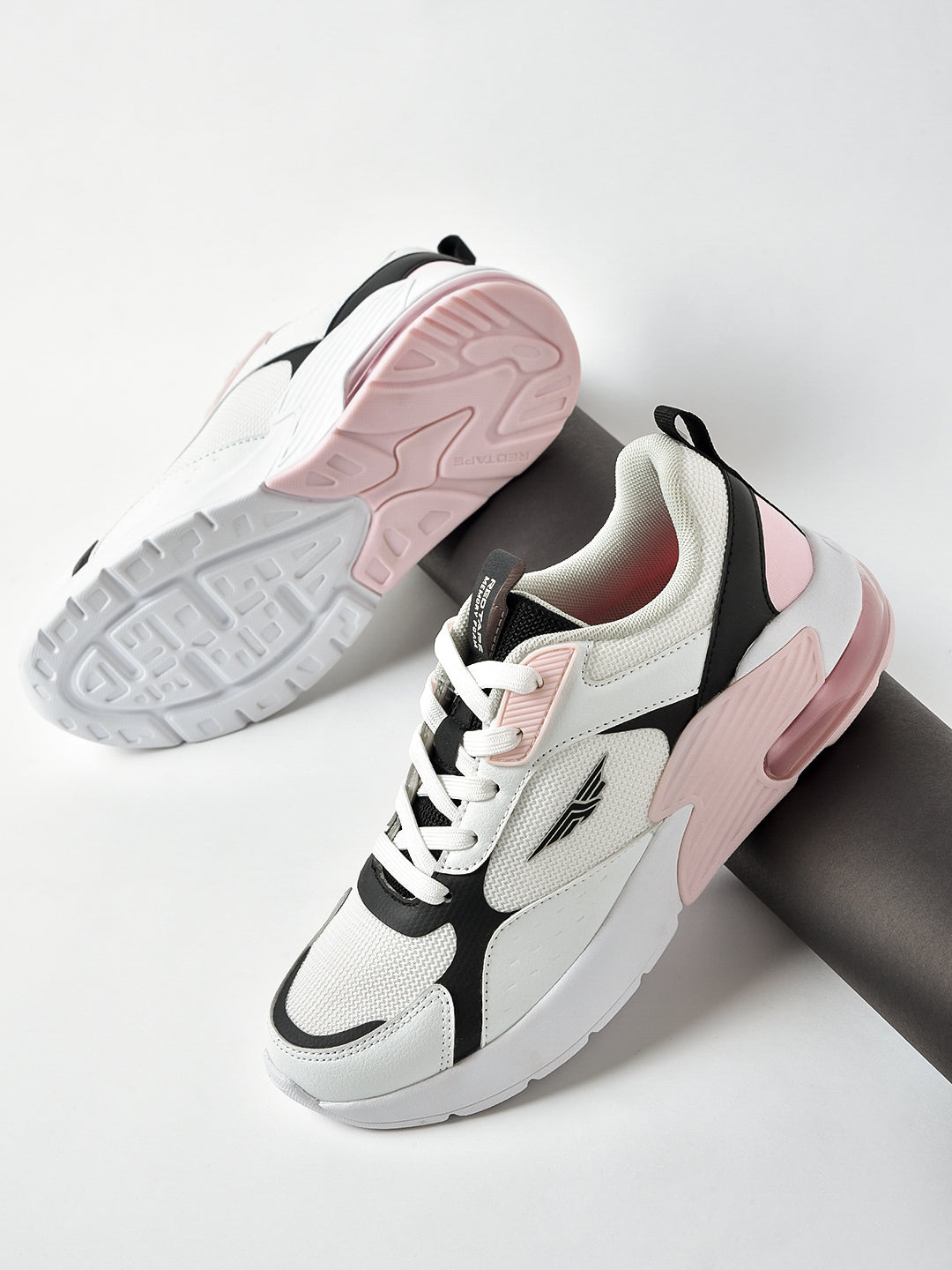 Red Tape Womens Sports Walking Shoes - White/Black