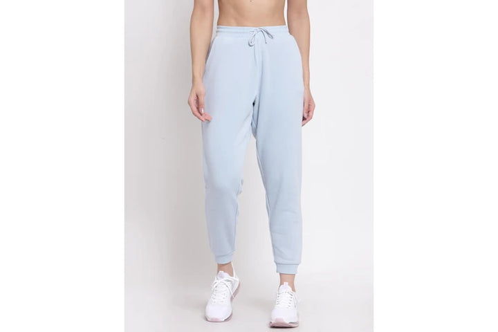 Red Tape Women Joggers with Front Side Pockets - Light Blue