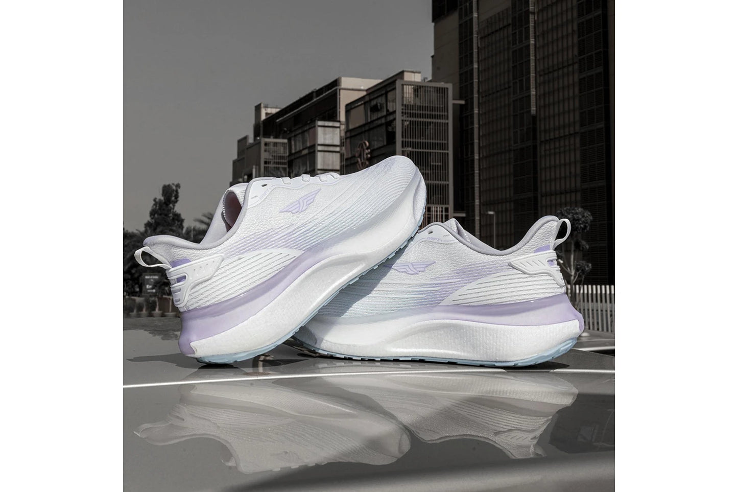 Red Tape Womens Sports Walking & Running Shoes - White / Purple