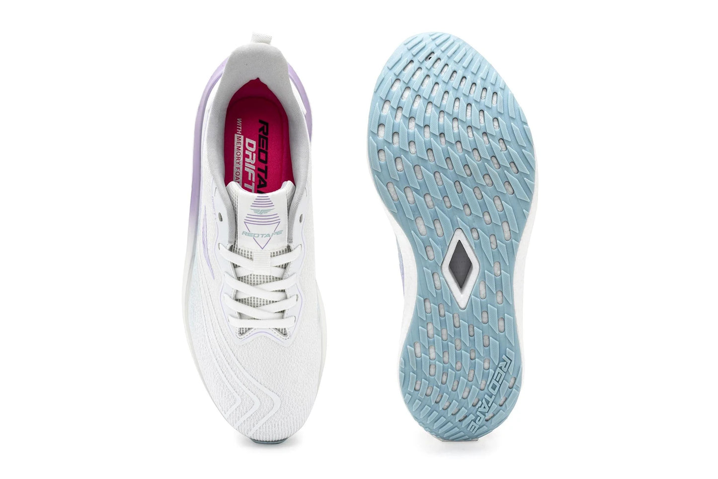 Red Tape Womens Sports Walking & Running Shoes - White / Purple