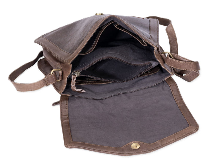 Leatherkart Camera Genuine Leather Sling/Shoulder Bag - Brown