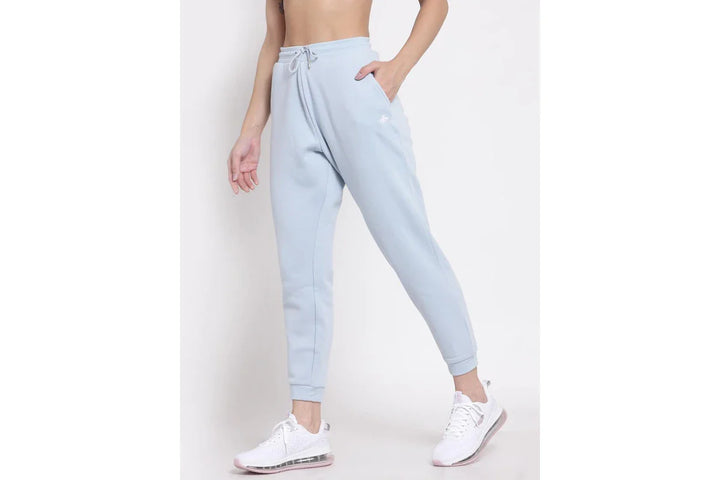 Red Tape Women Joggers with Front Side Pockets - Light Blue