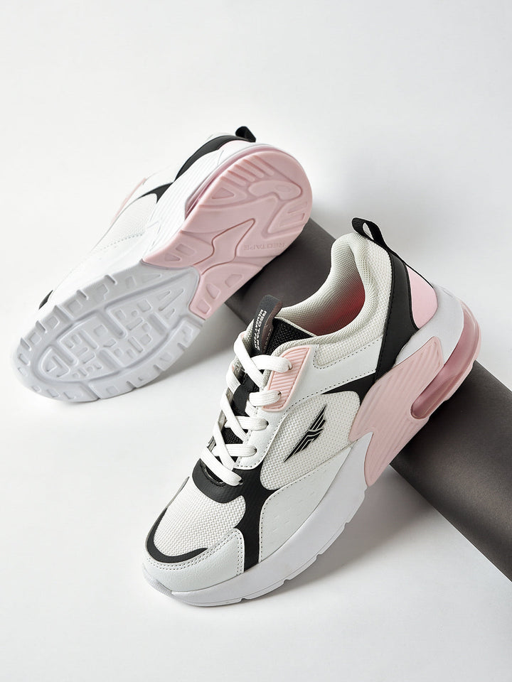 Red Tape Womens Sports Walking Shoes - White/Black