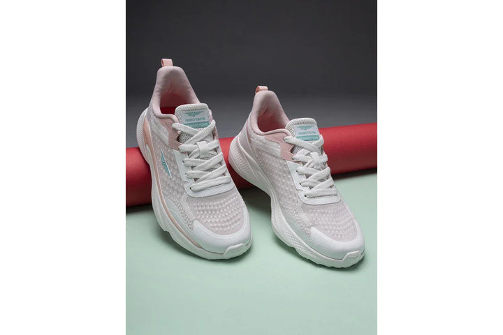 Red Tape Womens Sports Walking Shoes - White/Pink