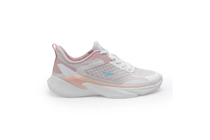 Red Tape Womens Sports Walking Shoes - White/Pink