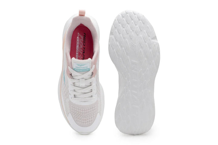 Red Tape Womens Sports Walking Shoes - White/Pink